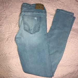 light wash denim hollister jeans